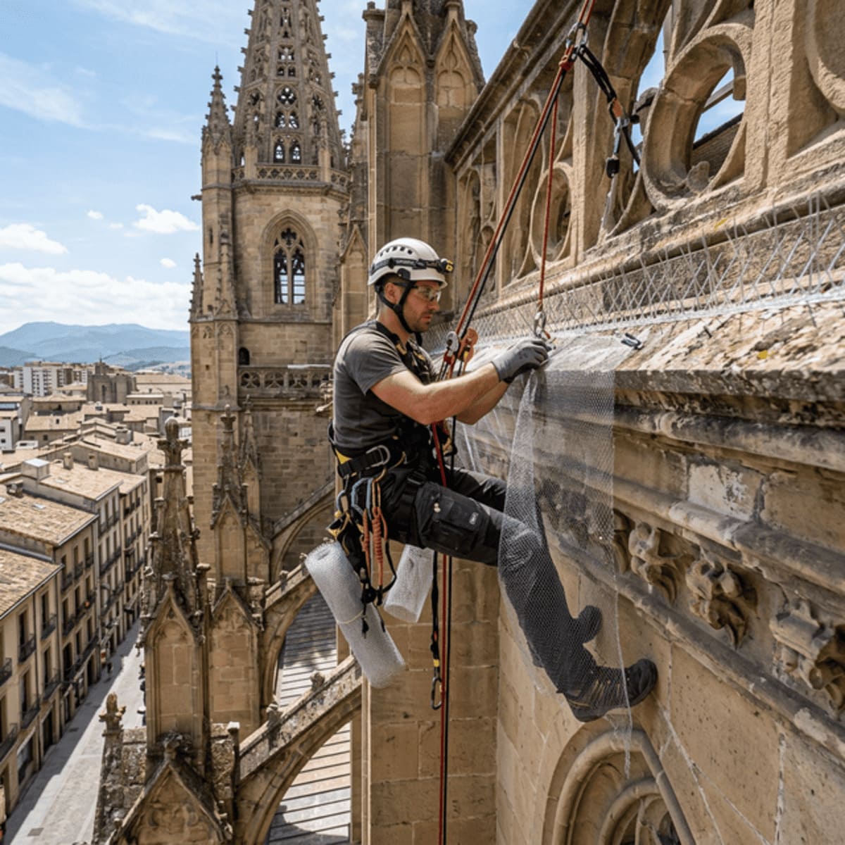 Control de aves profesional, servicios trabajos verticales en Pamplona